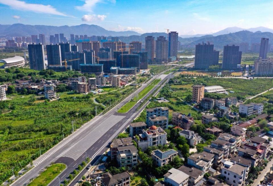 长乐区营滨路提升改建工程全线贯通