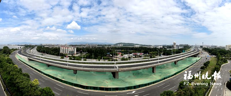 长乐机场南进场路主线通车 进出车辆不必再经停路面红绿灯