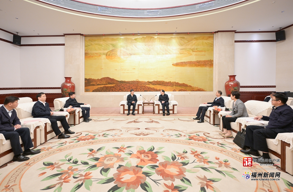林宝金吴贤德与中国气象局局长陈振林一行座谈交流