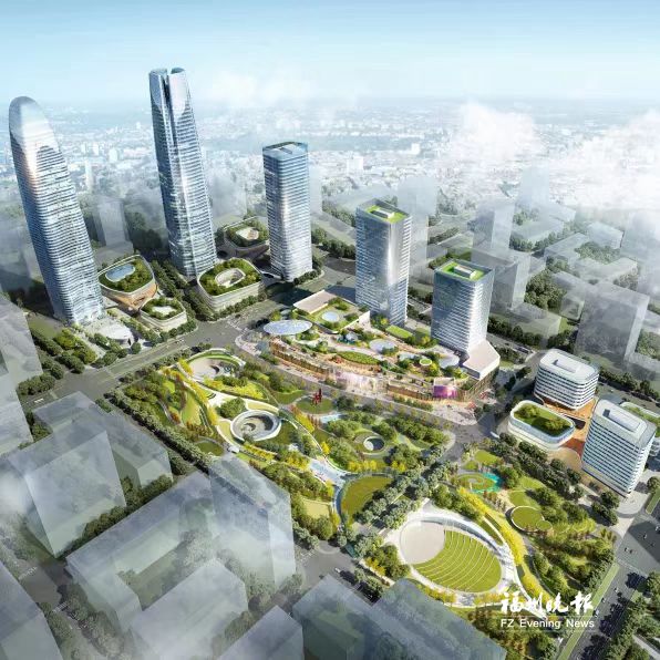 福州滨海新城最大商业综合体显雏形 打造活力引擎