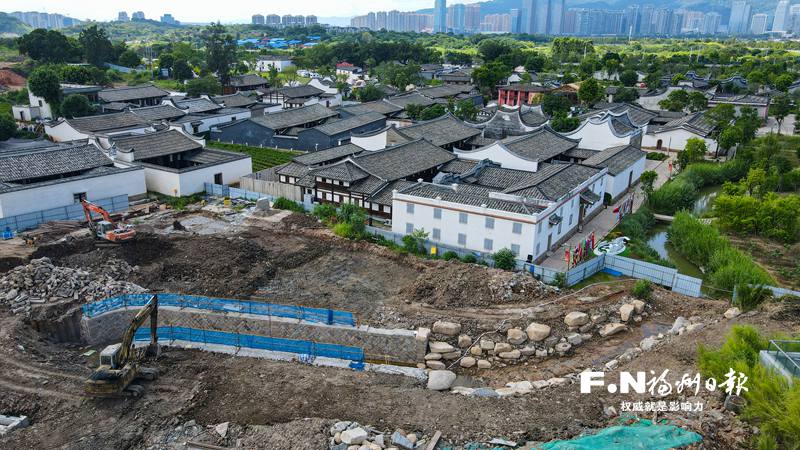 福州梁厝特色历史文化街区二期建设加速 计划国庆前完工