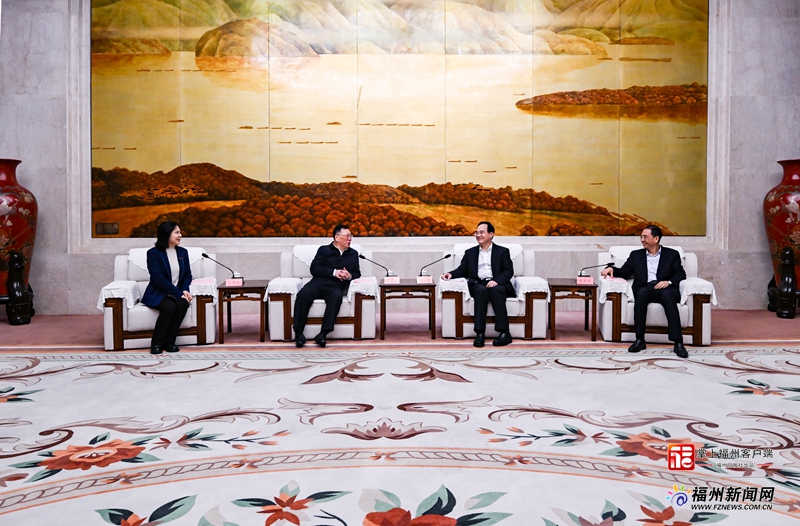 林宝金吴贤德与福州大学陈国龙吴明红座谈交流