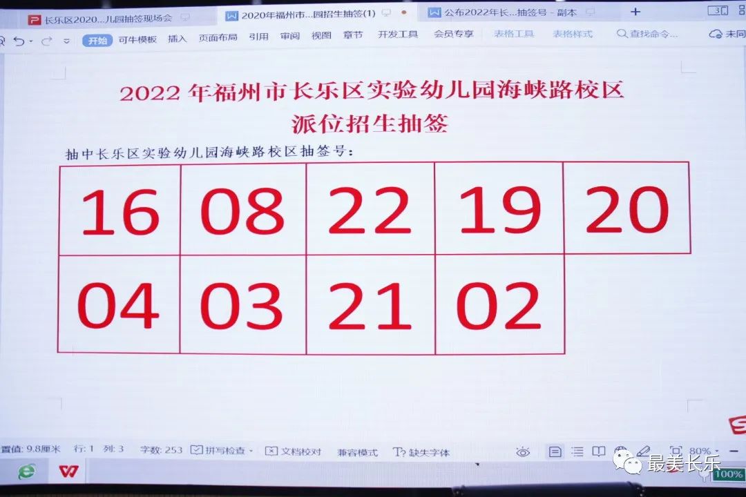 长乐5所公办幼儿园派位抽签结果公布