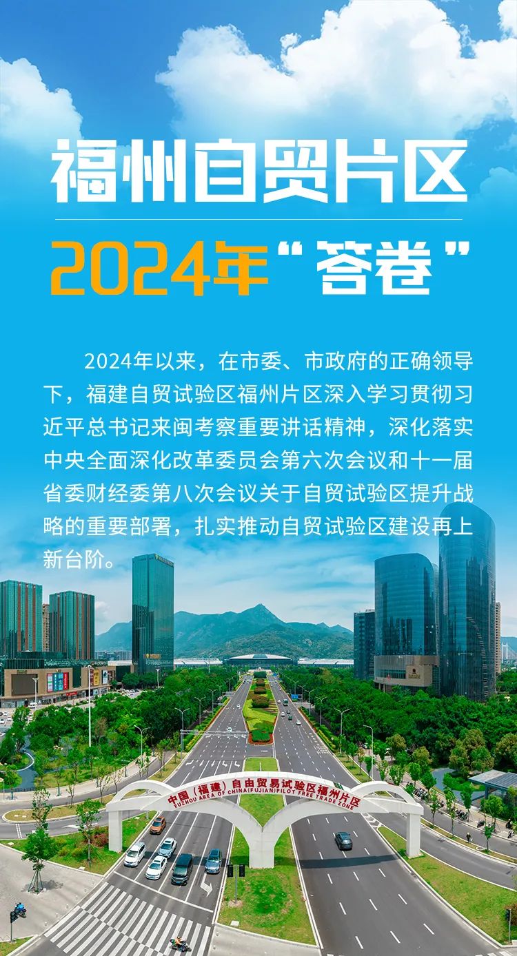 一图读懂 | 福州自贸片区2024年“答卷”