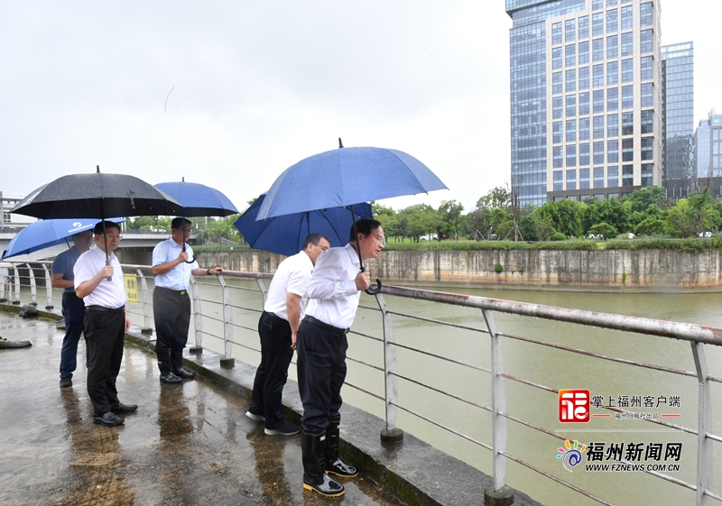 林宝金在闽侯县高新区调研检查防汛防台风工作