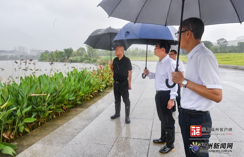 林宝金在闽侯县高新区调研检查防汛防台风工作