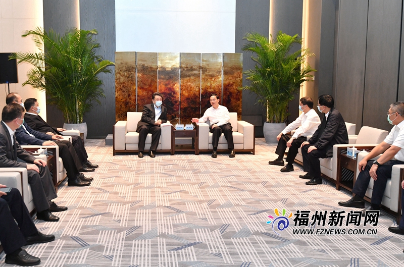 林宝金尤猛军与中国电子董事长芮晓武座谈