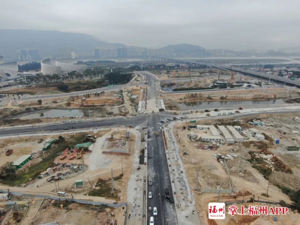 梁厝南片区4条新路贯通 织成三江口片区首片路网