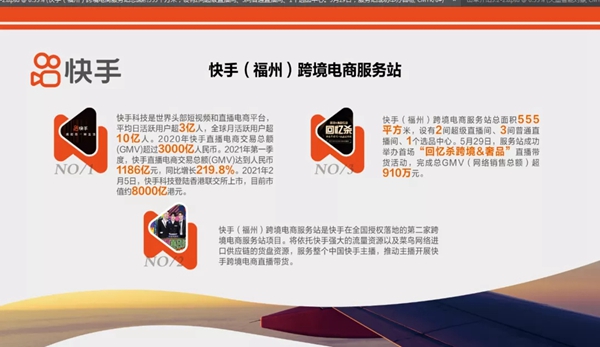 快手（福州）跨境电商服务站落地福州滨海新城