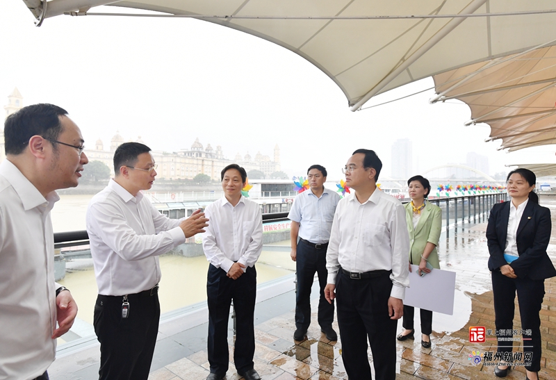 林宝金赴“闽江之心”核心区调研检查并召开现场推进会