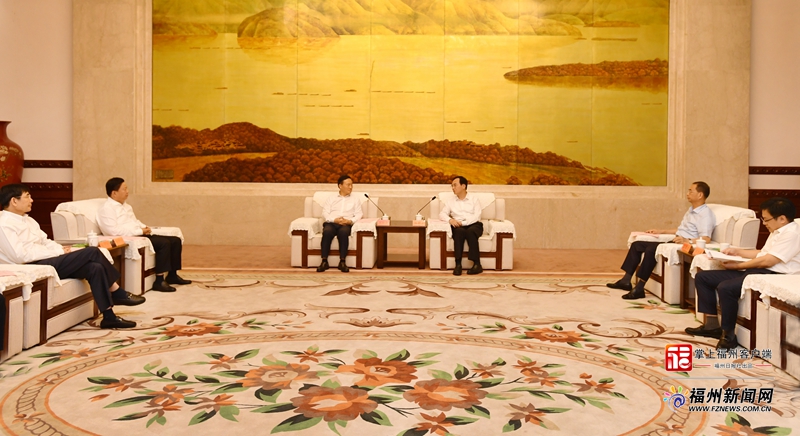 林宝金吴贤德与中国五矿董事长翁祖亮座谈